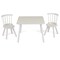 Wooden Kids Table and Chairs Set 3-Piece with Pine Wood Construction